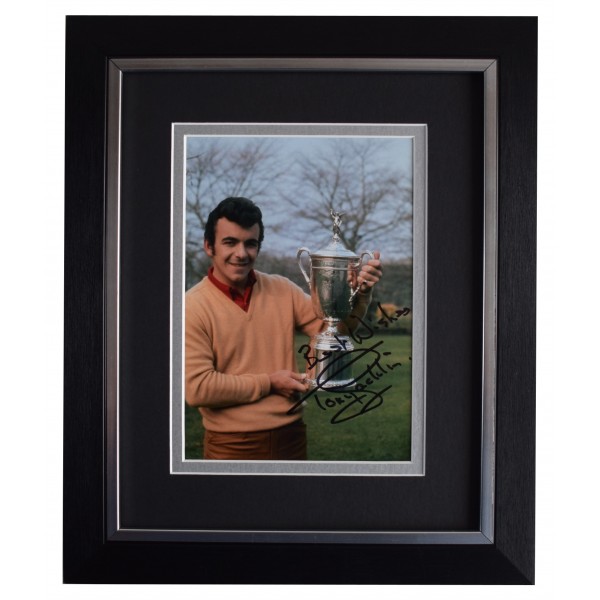 Tony Jacklin Signed 10x8 Framed Photo Autograph Display Golf Open AFTAL COA Perfect Gift Memorabilia		