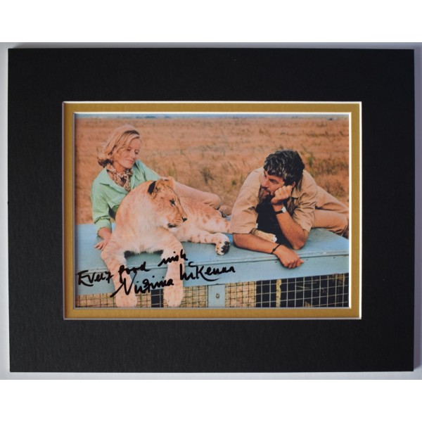 Virginia McKenna Signed Autograph 10x8 photo display Film Born Free AFTAL COA Perfect Gift Memorabilia		
