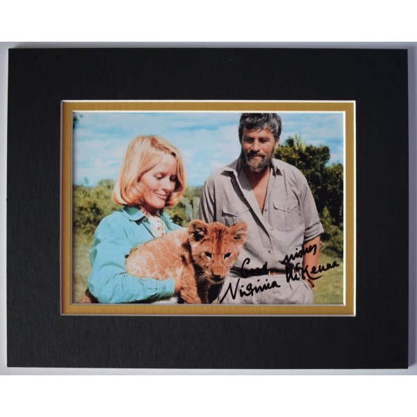 Virginia McKenna Signed Autograph 10x8 photo display Film Born Free AFTAL & COA Perfect Gift Memorabilia		