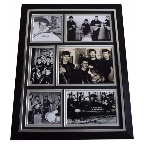 Pete Best Signed Autograph framed 16x12 photo display Music Beatles AFTAL COA Perfect Gift Memorabilia	