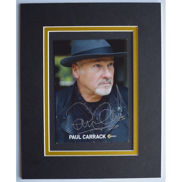 Paul Carrack Signed Autograph 10x8 photo display Music AFTAL COA Perfect Gift Memorabilia