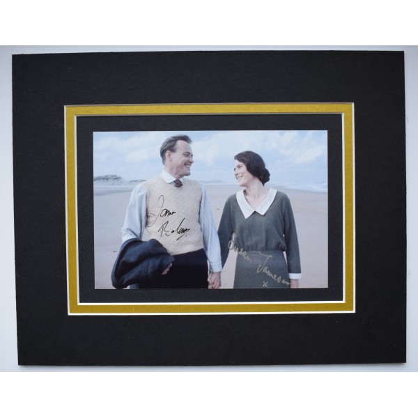 James Bolam & Susan Jameson Signed Autograph 10x8 photo display TV AFTAL COA Perfect Gift Memorabilia	