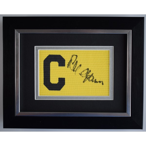 Lee Chapman Signed Framed Captains Armband Autograph Display Leeds Utd COA  Perfect Gift Memorabilia		