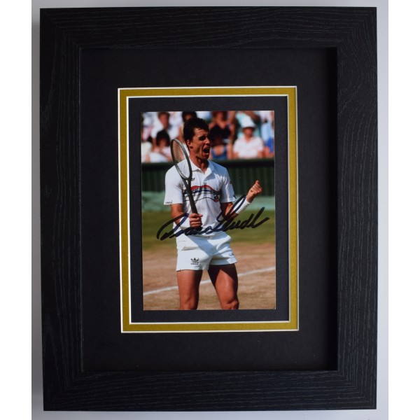 Ivan Lendl Signed 10x8 Framed Autograph Photo Display Tennis Sport AFTAL COA Perfect Gift Memorabilia	