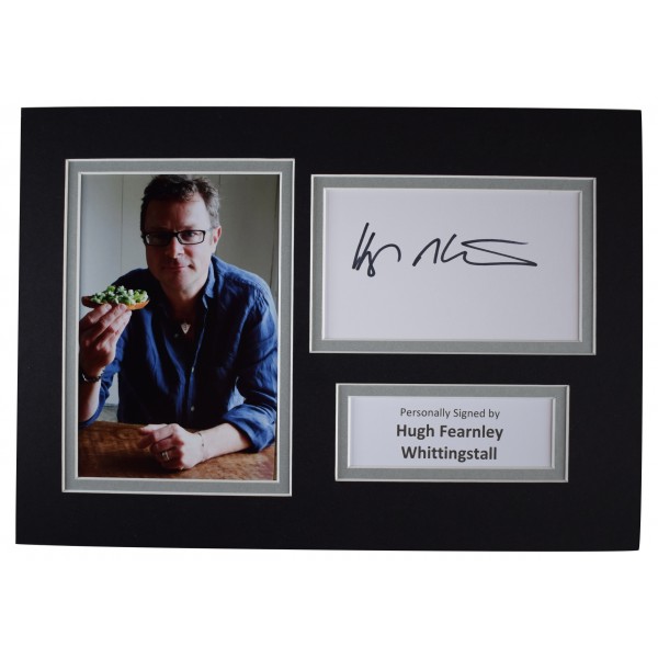 Hugh Fearnley-Whittingstall Signed Autograph A4 photo display Chef TV AFTAL COA Perfect Gift Memorabilia			