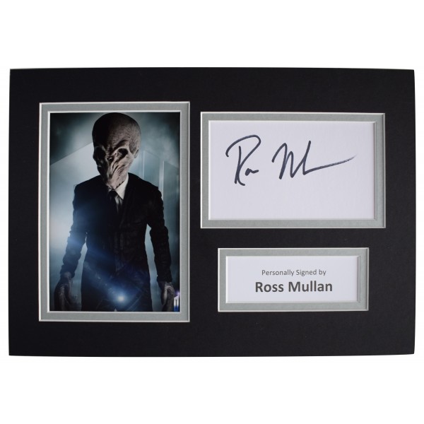Ross Mullan Signed Autograph A4 photo display Doctor Who TV AFTAL COA Perfect Gift Memorabilia	