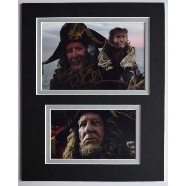 Geoffrey Rush Signed Autograph 10x8 photo display Pirates of Caribbean Film COA Perfect Gift Memorabilia
