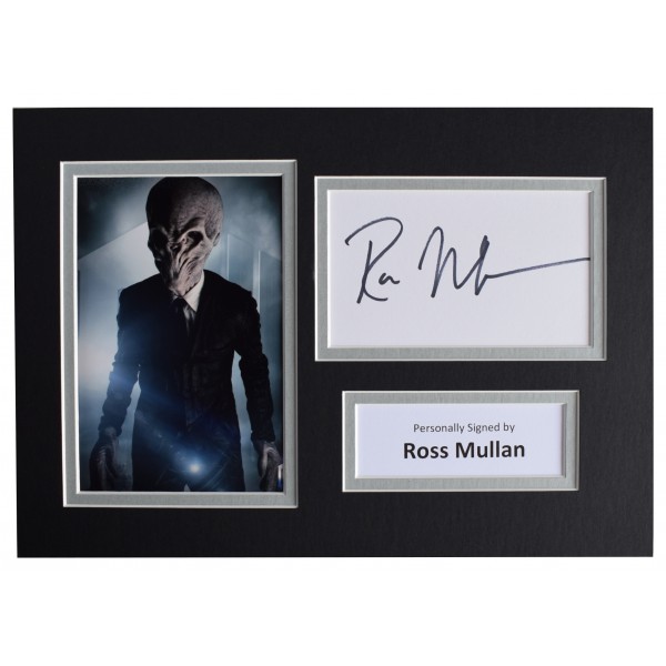 Ross Mullan Signed Autograph A4 photo mount display Doctor Who Dr TV AFTAL COA Perfect Gift Memorabilia