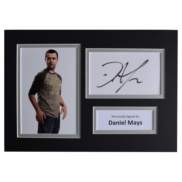 Daniel Mays Signed Autograph A4 photo mount display Doctor Who Dr TV AFTAL COA Perfect Gift Memorabilia	