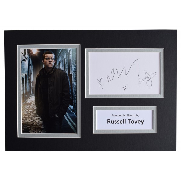Russell Tovey Signed Autograph A4 photo mount display Being Human TV AFTAL COA Perfect Gift Memorabilia