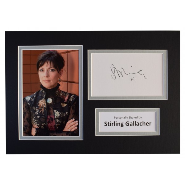 Stirling Gallacher Signed Autograph A4 photo display Coronation Street TV COA Perfect Gift Memorabilia		