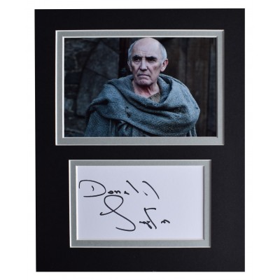 Donald Sumpter Signed Autograph 10x8 photo display TV Game of Thrones AFTAL COA Perfect Gift Memorabilia