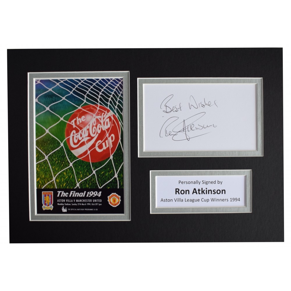 Ron Atkinson Signed Autograph 