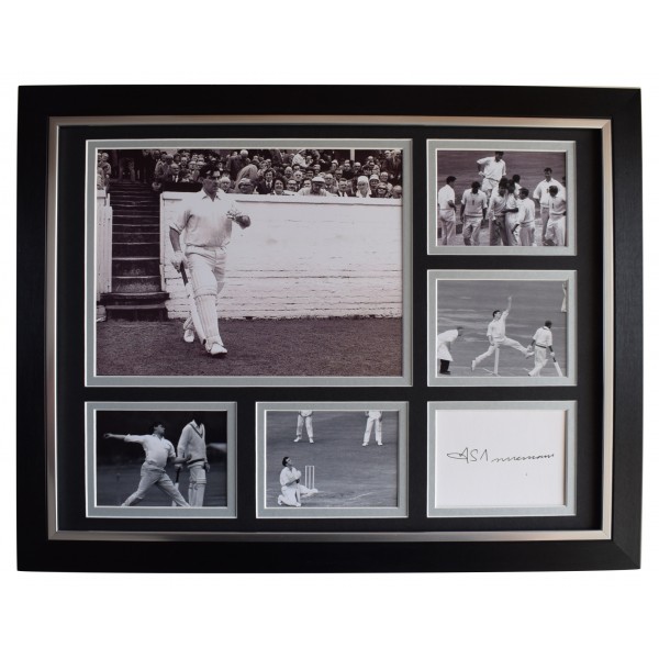 Fred Trueman Signed Autograph 16x12 framed photo display England Cricket COA Perfect Gift Memorabilia	