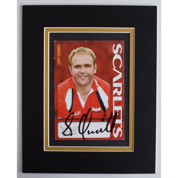 Scott Quinnell Signed Autograph 10x8 photo display Wales Rugby Union COA AFTAL Perfect Gift Memorabilia	