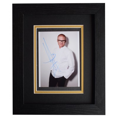 Heston Blumenthal Signed 10x8 Framed Photo Autograph Display Chef TV AFTAL COA Perfect Gift Memorabilia