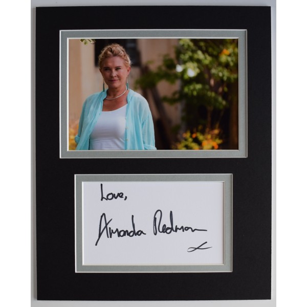Amanda Redman Signed Autograph 10x8 photo display Good Karma Hospital TV AFTAL Perfect Gift Memorabilia		