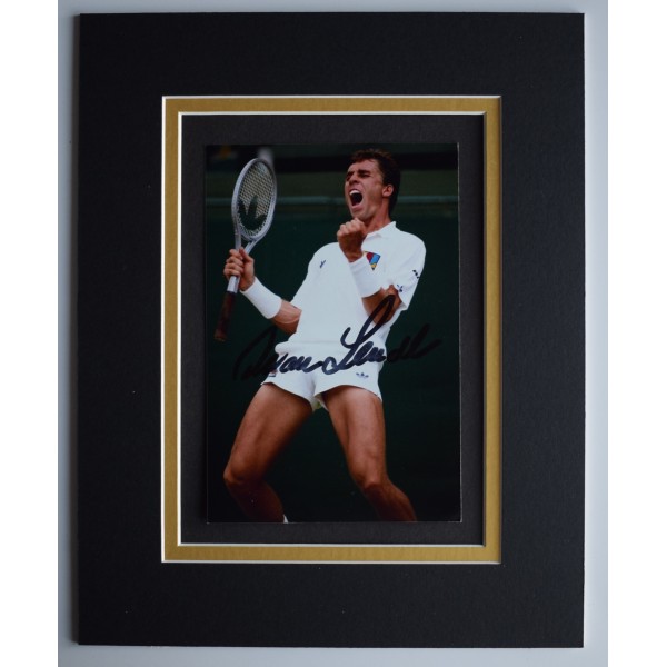 Ivan Lendl Signed Autograph 10x8 photo mount display Tennis Wimbledon AFTAL COA Perfect Gift Memorabilia		