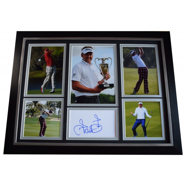 Ian Poulter Signed Autograph 16x12 framed photo display Golf Open AFTAL & COA Perfect Gift Memorabilia		