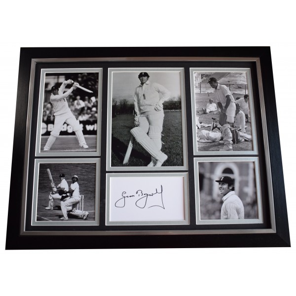 Geoff Boycott Signed Autograph 16x12 framed photo display England Cricket COA AFTAL Perfect Gift Memorabilia		