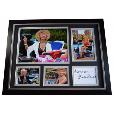 Sheila Reid Signed Autograph 16x12 framed photo display Benidorm TV AFTAL COA AFTAL Perfect Gift Memorabilia		