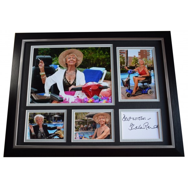 Sheila Reid Signed Autograph 16x12 framed photo display Benidorm TV AFTAL COA AFTAL Perfect Gift Memorabilia		