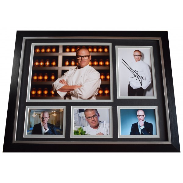 Heston Blumenthal Signed Autograph 16x12 framed photo display Chef TV AFTAL COA Perfect Gift Memorabilia	