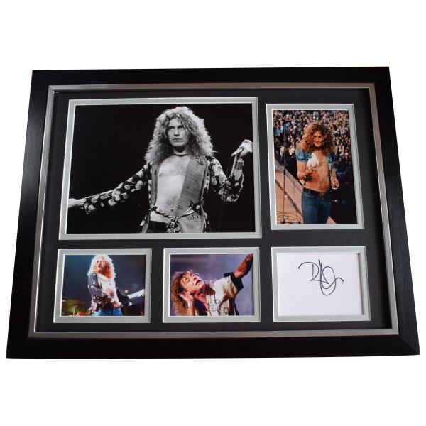 Robert Plant Signed Autograph 16x12 framed photo display Led Zeppelin Music COA