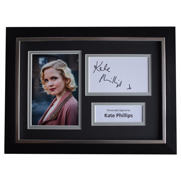Kate Phillips Signed A4 Framed Autograph Photo Display Peaky Blinders AFTAL COA Perfect Gift Memorabilia		