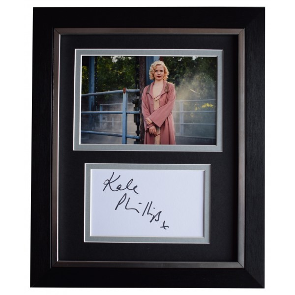 Kate Phillips Signed 10x8 Framed Autograph Photo Display Peaky Blinders TV COA AFTAL Perfect Gift Memorabilia		
