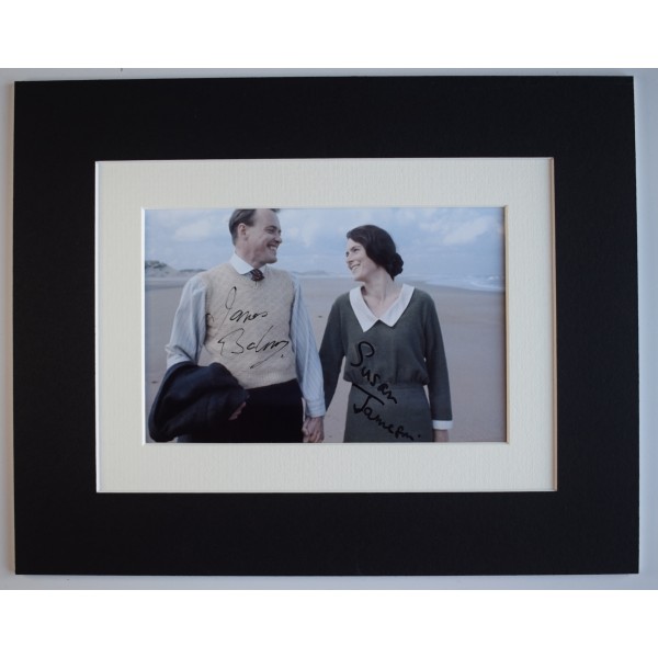James Bolam & Susan Jameson Signed Autograph 10x8 photo display When Boat Comes In AFTAL Perfect Gift Memorabilia		