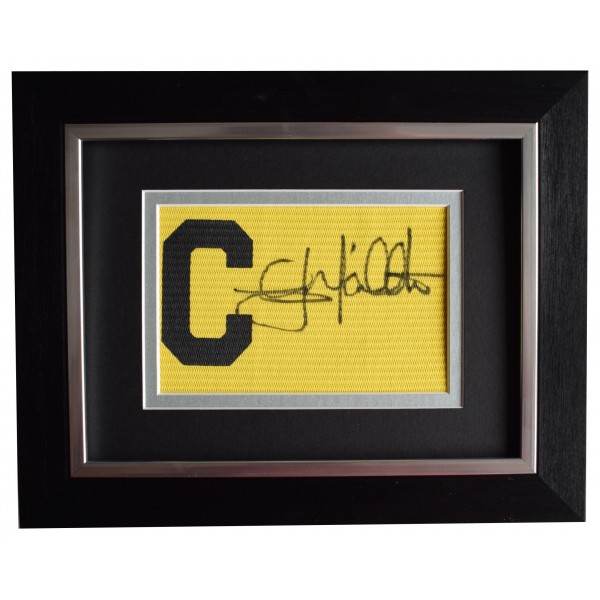 Gary McAllister Signed Framed Captains Armband Autograph Display Liverpool Leeds AFTAL Perfect Gift Memorabilia		