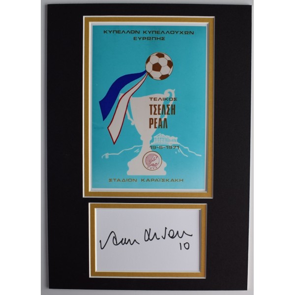 Alan Hudson Signed Autograph A4 photo display ECWC Final 1971 Chelsea Football AFTAL Perfect Gift Memorabilia	