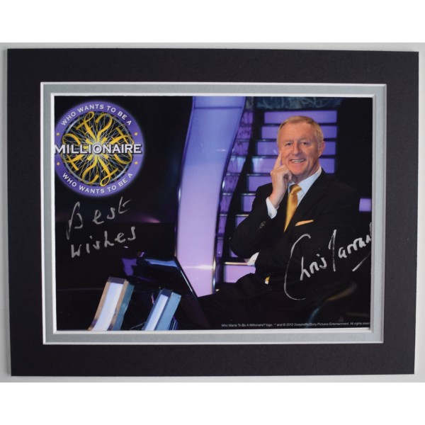 Chris Tarrant Signed Autograph 10x8 photo display Who wants To Be Millionaire TV AFTAL Perfect Gift Memorabilia	