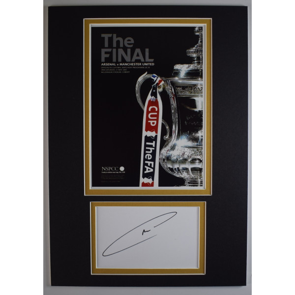 Gael Clichy Signed Autograph A4 photo display Arsenal FA Cup 2005 Final COA AFTAL Perfect Gift Memorabilia	