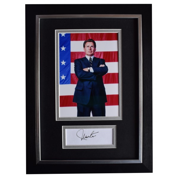 Martin Sheen Signed A4 Framed Autograph Photo Display West Wing TV AFTAL COA AFTAL Perfect Gift Memorabilia		