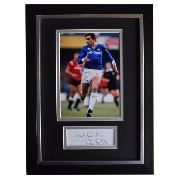Alan Smith Signed A4 Framed Autograph Photo Display Leicester City Football COA AFTAL Perfect Gift Memorabilia		