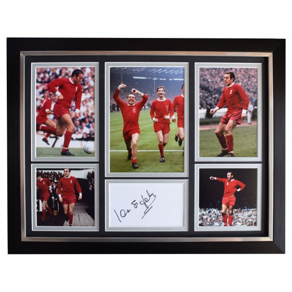 Ian St John Signed Autograph framed 16x12 photo display Liverpool Football COA AFTAL Perfect Gift Memorabilia		