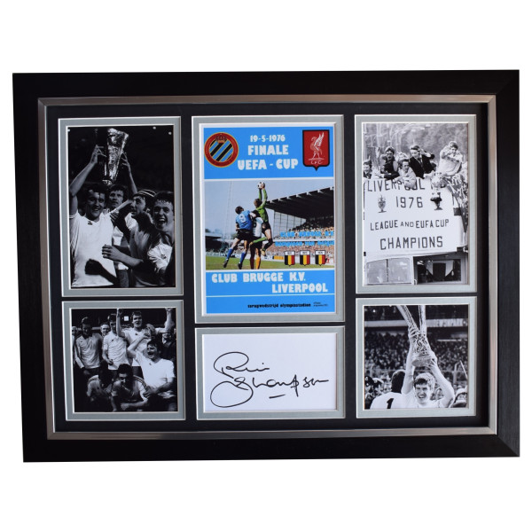 Phil Thompson Signed Autograph framed 16x12 photo display Liverpool UEFA Cup 1976