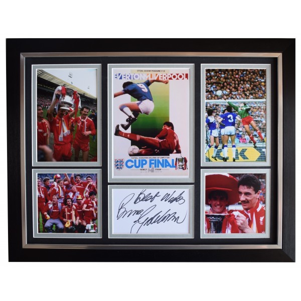 Bruce Grobbelaar Signed Autograph framed 16x12 photo display Liverpool FA 1996 AFTAL Perfect Gift Memorabilia		
