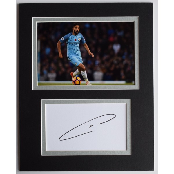 Gael Clichy Signed Autograph 10x8 photo display Manchester City COA Football AFTAL Perfect Gift Memorabilia		