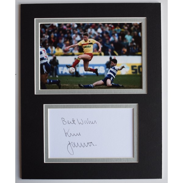 Kenny Jackett Signed Autograph 10x8 photo display Watford Football AFTAL Perfect Gift Memorabilia	