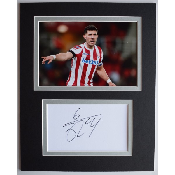 Danny Batth Signed Autograph 10x8 photo display Stoke City Football AFTAL COA Perfect Gift Memorabilia	