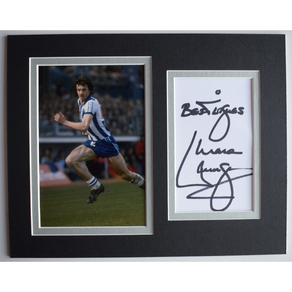 Mark Lawrenson Signed Autograph 10x8 photo display Brighton Hove Albion AFTAL Perfect Gift Memorabilia	