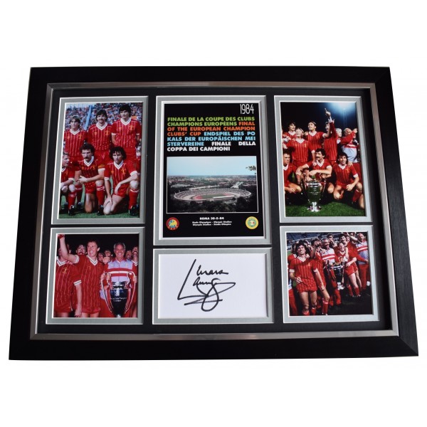 Mark Lawrenson Signed Autograph framed 16x12 photo display 84 Euro Cup Liverpool AFTAL Perfect Gift Memorabilia		