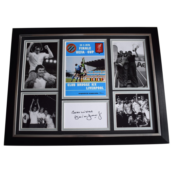 David Fairclough Signed Autograph framed 16x12 photo display UEFA 1976 Liverpool AFTAL Perfect Gift Memorabilia