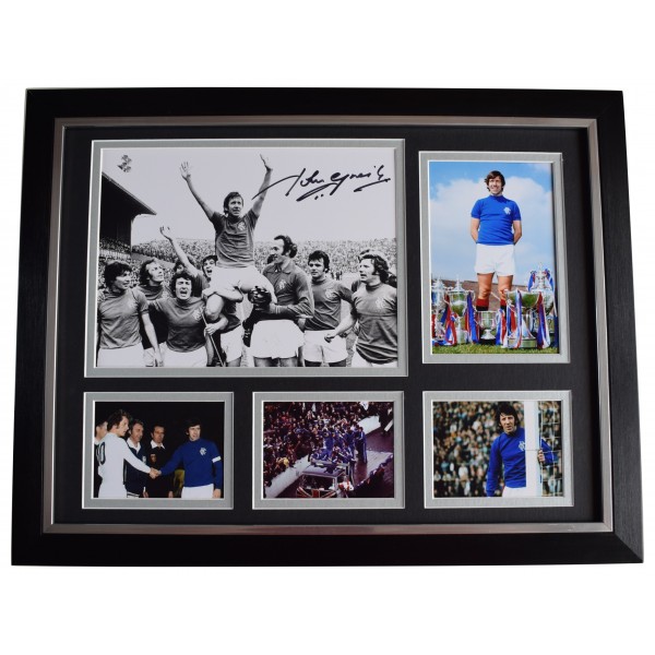 John Greig Signed Autograph framed 16x12 photo display Rangers Football AFTAL Perfect Gift Memorabilia		