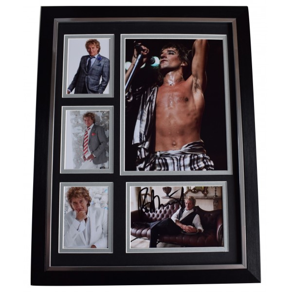Rod Stewart Signed Autograph framed 16x12 photo display Music Faces AFTAL COA Perfect Gift Memorabilia		