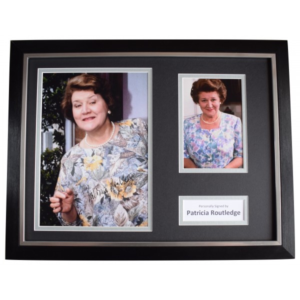 Patricia Routledge Signed Autograph framed 16x12 photo Keeping Up Appearances TV AFTAL Perfect Gift Memorabilia	