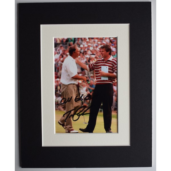 Tom Lehman Signed Autograph 10x8 photo display Golf Golfer Sport AFTAL COA Perfect Gift Memorabilia		